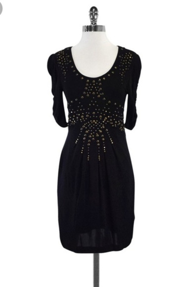 Nanette Lepore- Black‎ Studded - Picture 1 of 5